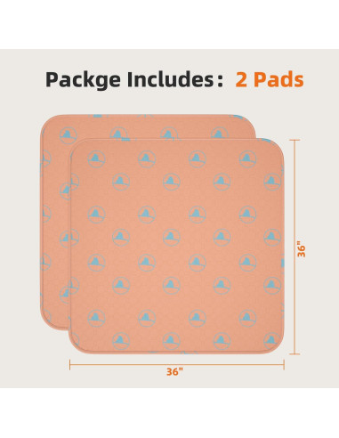 Almohadillas Lavables para Perros PJYuCien 91x91 cm 2 Paquete