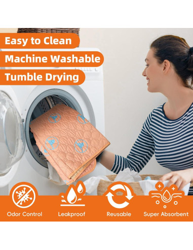 Almohadillas Lavables para Perros PJYuCien 91x91 cm 2 Paquete