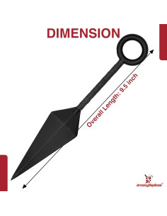 Kunai Decorativo 24.1 cm Réplicas de Armory con Mango Nylon 2