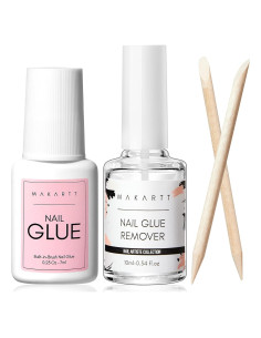 Kit de Pegamento y Removedor para Uñas Makartt 7ML + 10ML