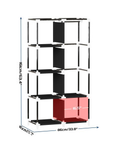 Armario Portátil Mavivegue Negro 86.36x45.72x162.56 cm 2