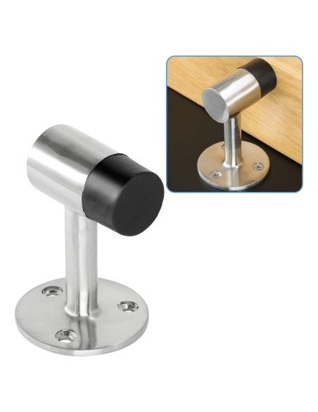 10 Soportes de Puerta Acero Inoxidable Masendelk 75mm