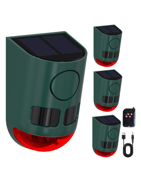 Alarma Solar de Movimiento QXMH 110dB para Exteriores