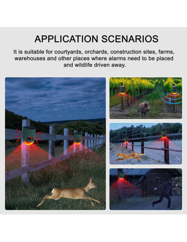 Alarma Solar de Movimiento QXMH 110dB para Exteriores