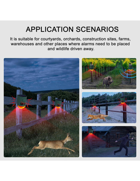 Alarma Solar de Movimiento QXMH 110dB para Exteriores