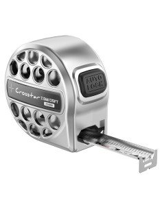 Cinta Métrica Autocierre 7.62m Crosstar Doble Cara Acero Inoxidable