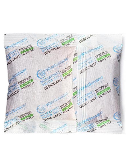 12 Paquetes de Gel de Sílice 100g Recargables Wisesorbent