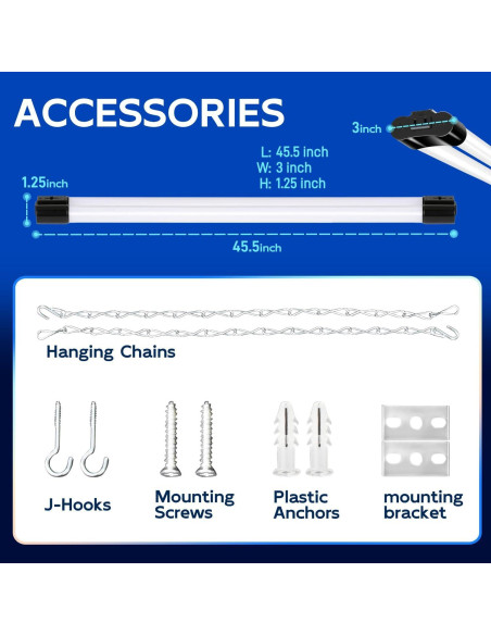 Luz LED de Taller Hykolity 4FT 42W 4400lm 5000K Enlazable