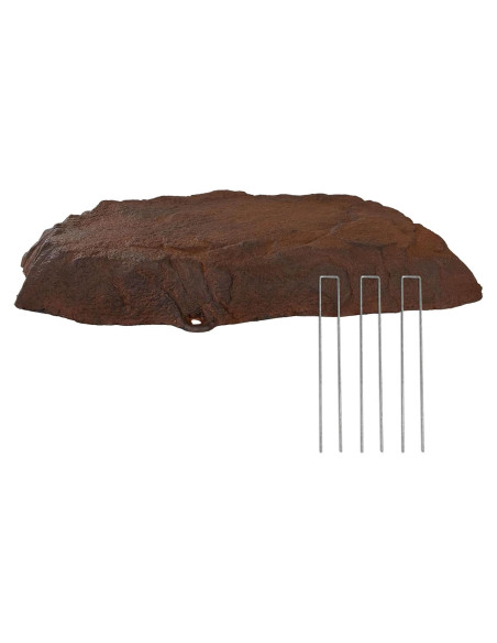 Cubierta de Roca Falsa Sunnydaze 30.75"x20"x3.5" Marrón