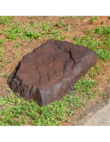 Cubierta de Roca Falsa Sunnydaze 30.75"x20"x3.5" Marrón