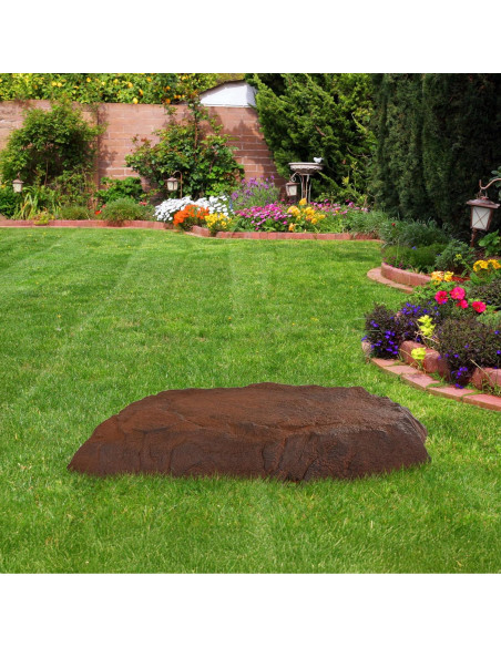 Cubierta de Roca Falsa Sunnydaze 30.75"x20"x3.5" Marrón