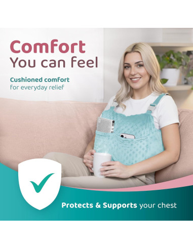 Almohada de Recuperación Post Mastectomía Zomaple Aqua
