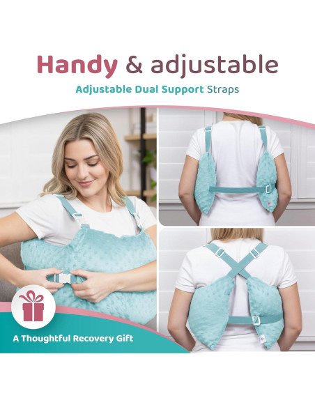 Almohada de Recuperación Post Mastectomía Zomaple Aqua