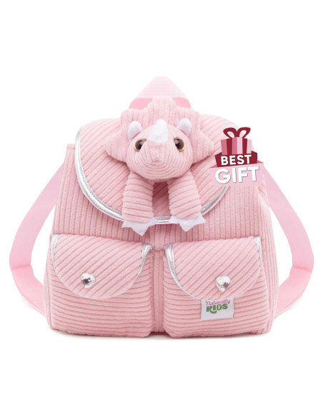 Mini Mochila Dinosaurio Triceratops Rosa Naturally KIDS 17,78 cm Mini Mochila Dinosaurio Triceratops Rosa Naturally KIDS 17,78 cm