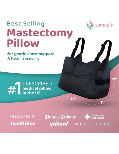 Almohada de Recuperación Post-Mastectomía Zomaple - Soporte Suave