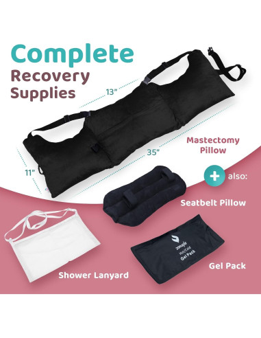 Almohada de Recuperación Post-Mastectomía Zomaple - Soporte Suave