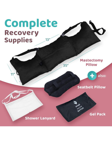 Almohada de Recuperación Post-Mastectomía Zomaple - Soporte Suave