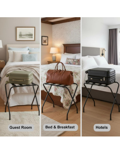 Estante de Equipaje Doble Nivel USTECH Acero Inoxidable 50kg