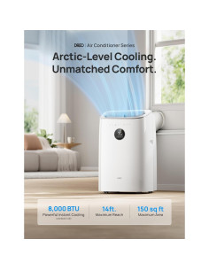 Aire Acondicionado Portátil Dreo 8000 BTU Inteligente Blanco 2