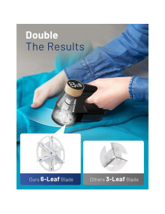 Quitapelusas eléctrico BEAUTURAL 1-MR02NA14 portátil 6 cuchillas 2