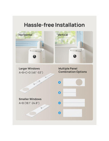 Aire Acondicionado Portátil Dreo 8000 BTU Inteligente Blanco