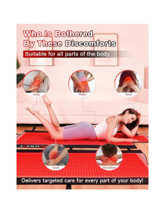 Tapete de Terapia de Luz Roja Kaoudt 185x84cm 2570 LEDs 2