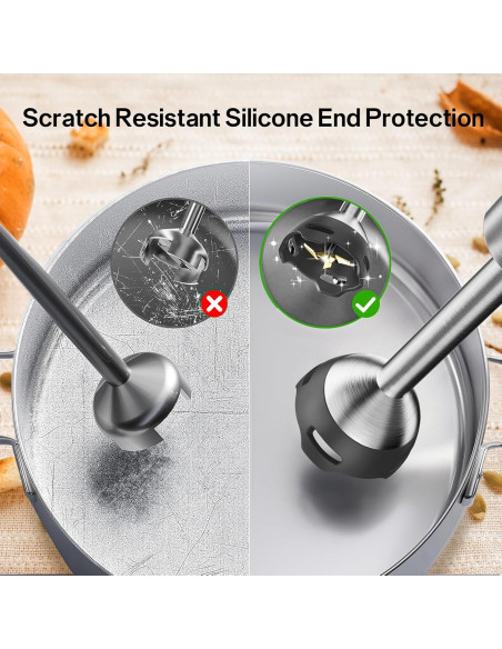 Batidora de Inmersión Anybear JHB528 1100W Acero Inoxidable