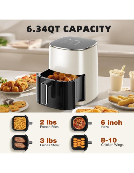 Freidora de Aire Elevon 6QT Digital 12-en-1 Beige 6.0L