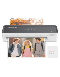 Laminadora Térmica Bonsaii 9 Pulgadas con 5 Fundas Gris