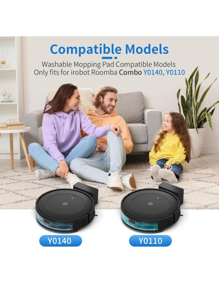 6 Almohadillas de Reemplazo BUXEBUX para iRobot Roomba Combo
