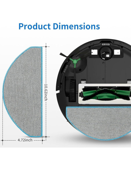 6 Almohadillas de Reemplazo BUXEBUX para iRobot Roomba Combo