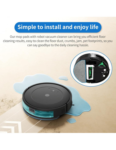 6 Almohadillas de Reemplazo BUXEBUX para iRobot Roomba Combo