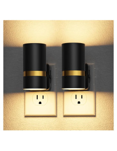 Luz Nocturna LED JandCase con Sensor Automático 3000K - 2 Unidades