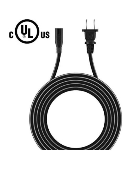 Cable de Alimentación AC 1.8m 2 Patas Tipo 8 para Sony PS2 PS3