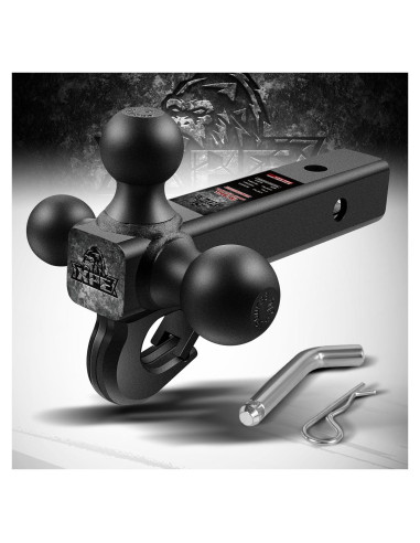 Soporte de Remolque de Tres Bolas XPE 10,000 LBS Negro