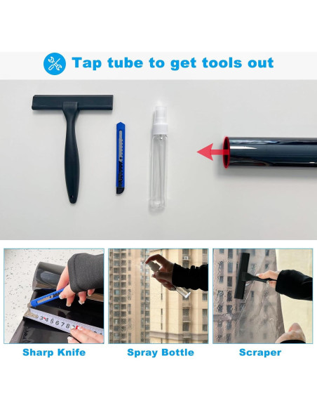 Película de Ventana Unidireccional Flueen 44.5cm x 2m UV 99%