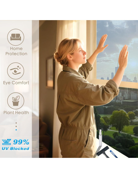 Película de Ventana Unidireccional Flueen 44.5cm x 2m UV 99%