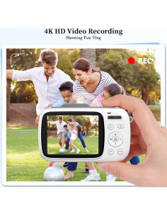 Cámara Compacta 4K GWAEPU G7-A 64MP Zoom 18X 2.8" 2