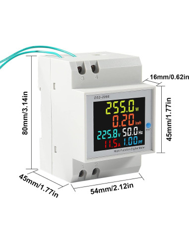 Medidor de energía AC DORHEA 40-300V 100A multímetro LCD