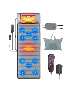 Alfombrilla de Masaje Completo TeqHome con Calor y Cojín Shiatsu