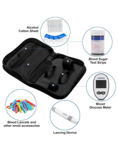 Estuche de Viaje para Suministros Diabéticos FSJLT 15.5x11.4cm 2