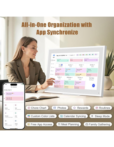Calendario Digital Inteligente LiviNGPAi 21.5" Pantalla Táctil HD