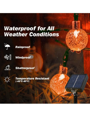 Luces Solares de Cadena USOKYO 200 LED 33.5m Impermeables