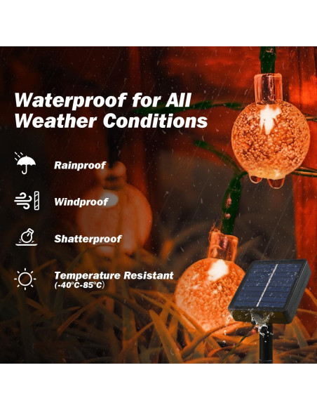 Luces Solares de Cadena USOKYO 200 LED 33.5m Impermeables