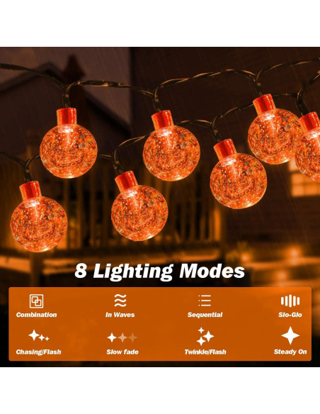 Luces Solares de Cadena USOKYO 200 LED 33.5m Impermeables