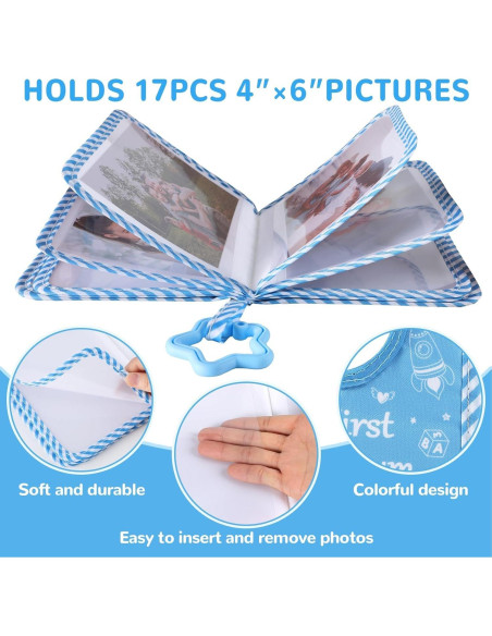 Álbum de Fotos Familiar ZOIIWA Niño Azul 18x14 cm Baby Shower
