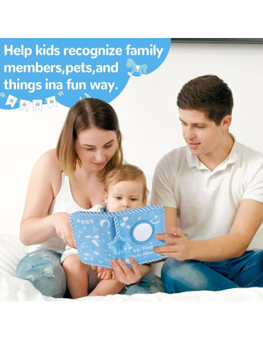 Álbum de Fotos Familiar ZOIIWA Niño Azul 18x14 cm Baby Shower