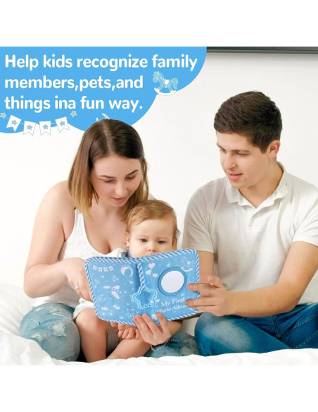 Álbum de Fotos Familiar ZOIIWA Niño Azul 18x14 cm Baby Shower