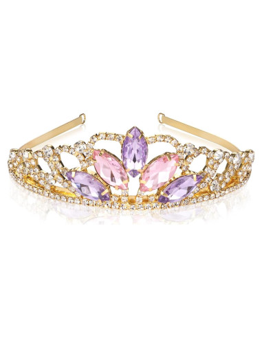 Tiara de Rapunzel Vinjewelry para Niñas y Adultos 5.08 cm