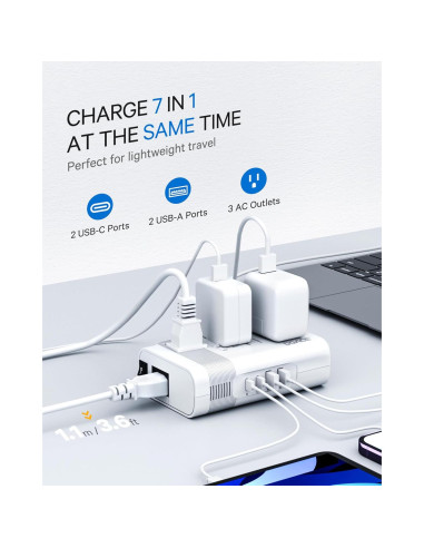 Convertidor de Voltaje DOACE 220V a 110V 350W para Viajes